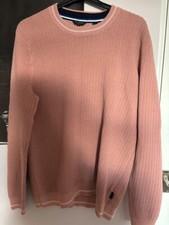 Mens pink crew for sale  LOUGHTON