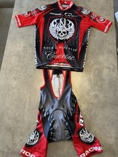 Kit de ciclismo de corrida de rock preto vermelho cinza novo sem etiquetas tamanho superior L parte inferior tamanho M comprar usado  Enviando para Brazil