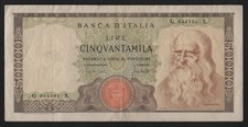 50000 lire leonardo usato  Roma
