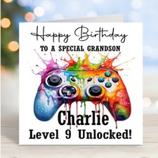 Personalised gaming birthday for sale Personalised gaming birthday for sale  WORCESTER
