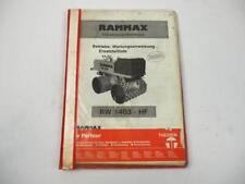 Rammax rw1403 walze gebraucht kaufen  Merseburg