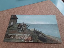 CARTÃO POSTAL INSONDÁVEL NA COSTA NORFOLK. BARCO A REMO CHALÉ E MADEIRA comprar usado  Enviando para Brazil