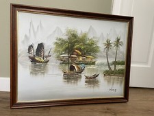 Thailand painting fishing for sale  HITCHIN
