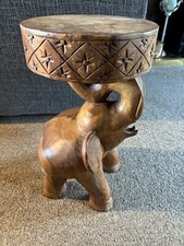 Wooden elephant table for sale  HULL