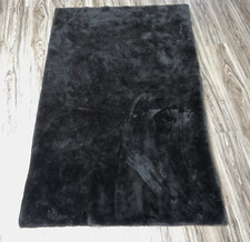 Usado, Tapete de pele sintética vintage poliéster marrom peludo felpudo 72x47" comprar usado  Enviando para Brazil