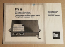 Dual tvv entzerrer gebraucht kaufen  Großenwiehe