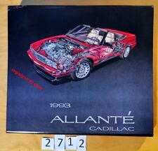 Cadillac allante dossier d'occasion  Meyzieu