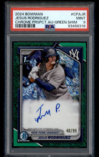 3468318 2024 Bowman Chrome CPA-JR Jesus Rodriguez Green Shimmer automático 40/99 PSA 9 comprar usado  Enviando para Brazil