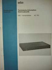Braun service manual gebraucht kaufen  Schwäbisch Hall