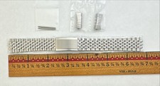 Relógio de pulso Beads of Rice sem marca pulseira de aço com peças de link de extremidade curva de 20 mm! comprar usado  Enviando para Brazil