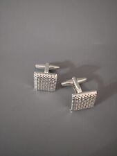 Silver metal cufflinks for sale  BASINGSTOKE