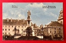 AK WARSZAWA w Polsce 1. WK 1917 pomnik Pomnik Mickiewicza ( 156322 na sprzedaż  Wysyłka do Poland