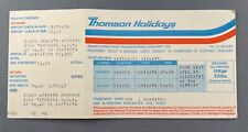 Thomson holidays britannia for sale  BRIGHTON
