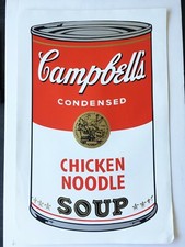 Andy Warhol Campbells' Can Chicken Noodle version Screenprint comprar usado  Enviando para Brazil
