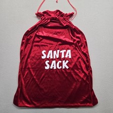 Usado, Bolsa de Papai Noel vermelha veludo falso poliéster cordão comprar usado  Enviando para Brazil
