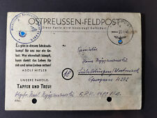 Stpreussen feldpost karte gebraucht kaufen  Wegberg