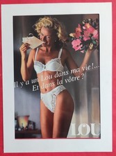 Publicite presse lingerie d'occasion  Le Portel