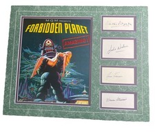 Walter Pidgeon Anne Francis Leslie Nielsen Planeta Proibido assinado autografado comprar usado  Enviando para Brazil