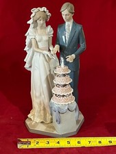 SENSATIONAL LLADRO #5587 "BOLO DE CASAMENTO" com NOIVA E NOIVO-APOSENTADO-EXCELENTE comprar usado  Enviando para Brazil