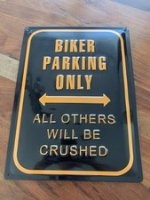Blechschild 20x30 biker gebraucht kaufen  Deutschland