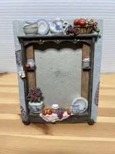 Moldura de cozinha flor vintage resina 3D frascos pintados à mão jardim casa de campo comprar usado  Enviando para Brazil