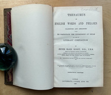 Thesaurus of English Words and Phrases - Peter Mark Roget - 1866 HB vintage ed. comprar usado  Enviando para Brazil