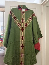 Green chasuble complete for sale  DERBY