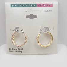 gold hoop triple earrings for sale  Springfield