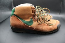 Tênis Nike Vintage Masculino Tamanho 10 Marrom Verde Camurça Lona Bota de Caminhada Anos 80 Trilha comprar usado  Enviando para Brazil
