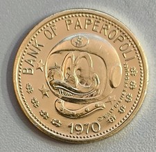 Medaglia moneta paperone usato  Milano