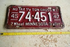 Vintage license plate for sale  Bruce