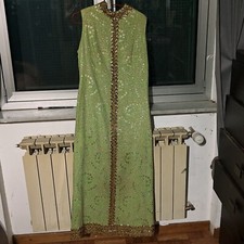 Vestito vintage verde usato  Genova