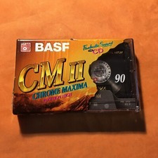 1 x BASF CHROME MAXIMA II 90 Cassette,IEC II/High Position,in OVP-Folie,1995 comprar usado  Enviando para Brazil
