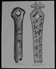 PREHISTORIC MAN - INUIT CARVINGS C1880 Magic Lantern Slide, usado comprar usado  Enviando para Brazil