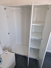 White ikea wardrobe for sale  NOTTINGHAM