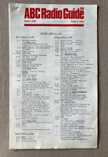 Rádio vintage - 4 raros guias de programas de rádio ABC colecionáveis 1976, usado comprar usado  Enviando para Brazil