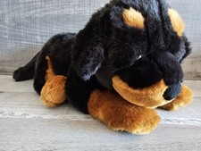 Brinquedo de pelúcia realista 16" animal de pelúcia cachorro Rottweiler Commonwealth , usado comprar usado  Enviando para Brazil