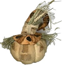 Abóbora primitiva outono branco com rosto costurado com óleos perfumados de canela comprar usado  Enviando para Brazil