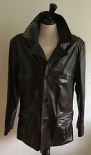 Lederjacke braun echtem gebraucht kaufen  München