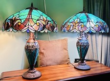 Pair tiffany style for sale  Linden