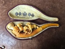 Meerschaum pipe carved for sale  BURNLEY
