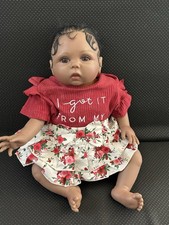Boneca bebê Aori Reborn afro-americana 20” boneca realista ponderada comprar usado  Enviando para Brazil