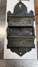 placa de impacto porta fósforo antigo | ferro vitoriano fogão de cozinha lareira fósforo comprar usado  Enviando para Brazil
