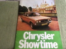 Chrysler showtime brochure for sale  NORTHALLERTON