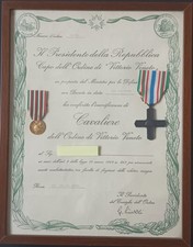 Onorificenza cavaliere vittori usato  Minerbio
