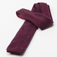 Gravata de malha SKINNY vermelha framboesa microponto masculina clássica comprar usado  Enviando para Brazil