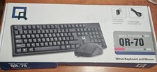 Usado, Mouse e teclado óptico com fio USB QR-70, adaptador USB Wi-Fi (caixa aberta não usada) comprar usado  Enviando para Brazil