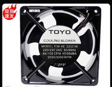 Exaustor CA gabinete de alumínio TOYO T30-4E 220V 22/21W 120*120*38, usado comprar usado  Enviando para Brazil