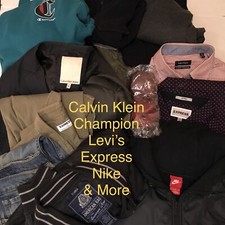 Lote de 16 peças de roupas masculinas top marcas atacado jaquetas camisas calças Nike Levi’s… comprar usado  Enviando para Brazil