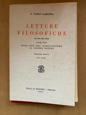 Lamanna letture filosofiche usato  Palermo